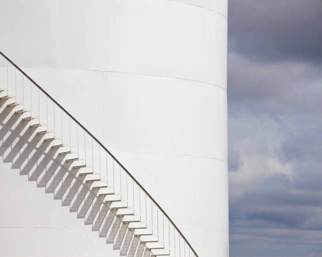 Staircase on an Oil Tank